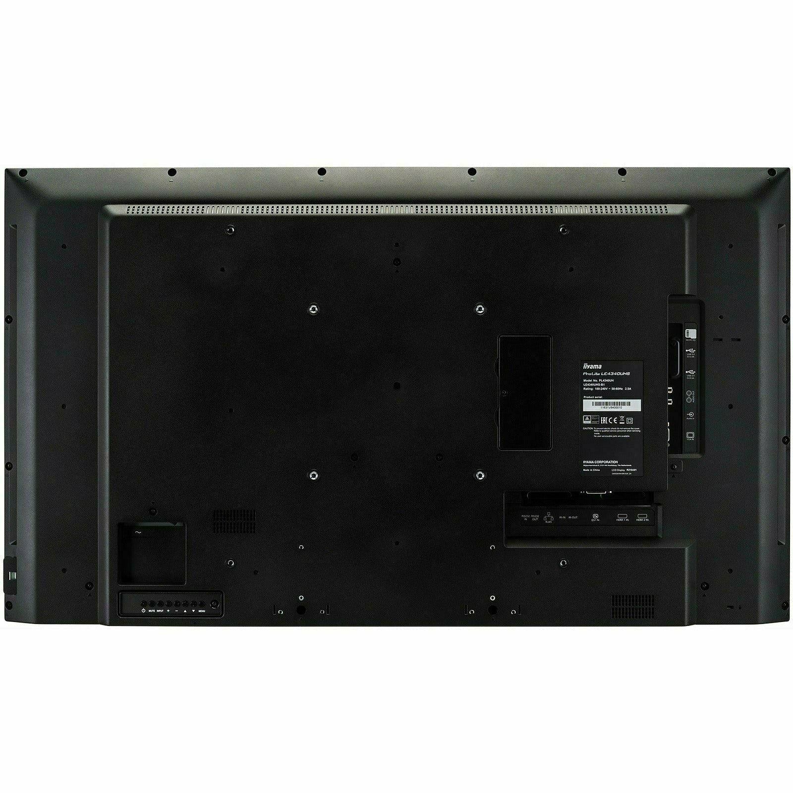 iiyama ProLite LE4340UHS-B1 43" 4K LFD 18/7 with iiyama N-sign integrated Signage Platform
