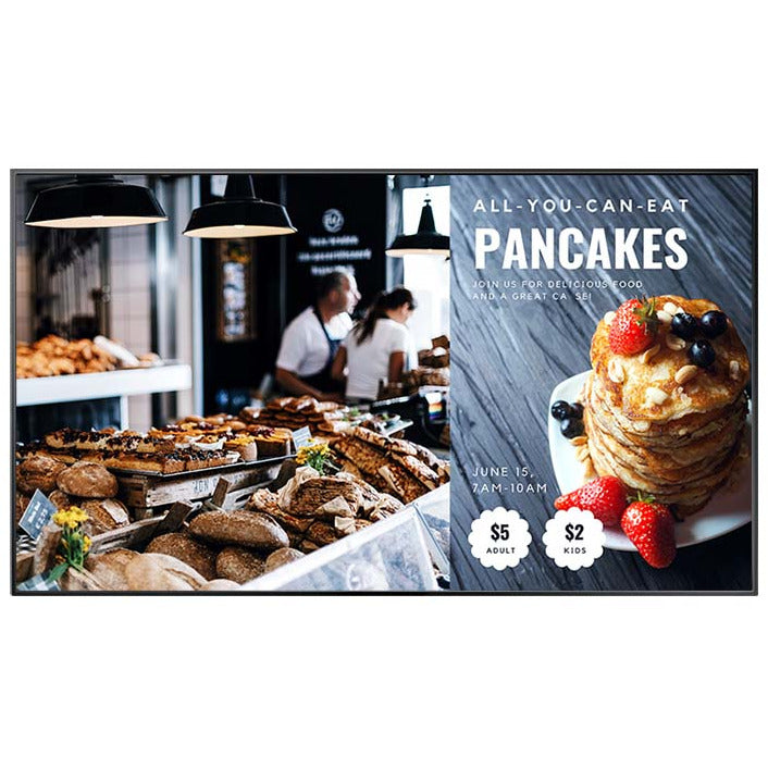 AG Neovo NSD-6501Q 65-Inch All-In-One 4K Digital Signage Display