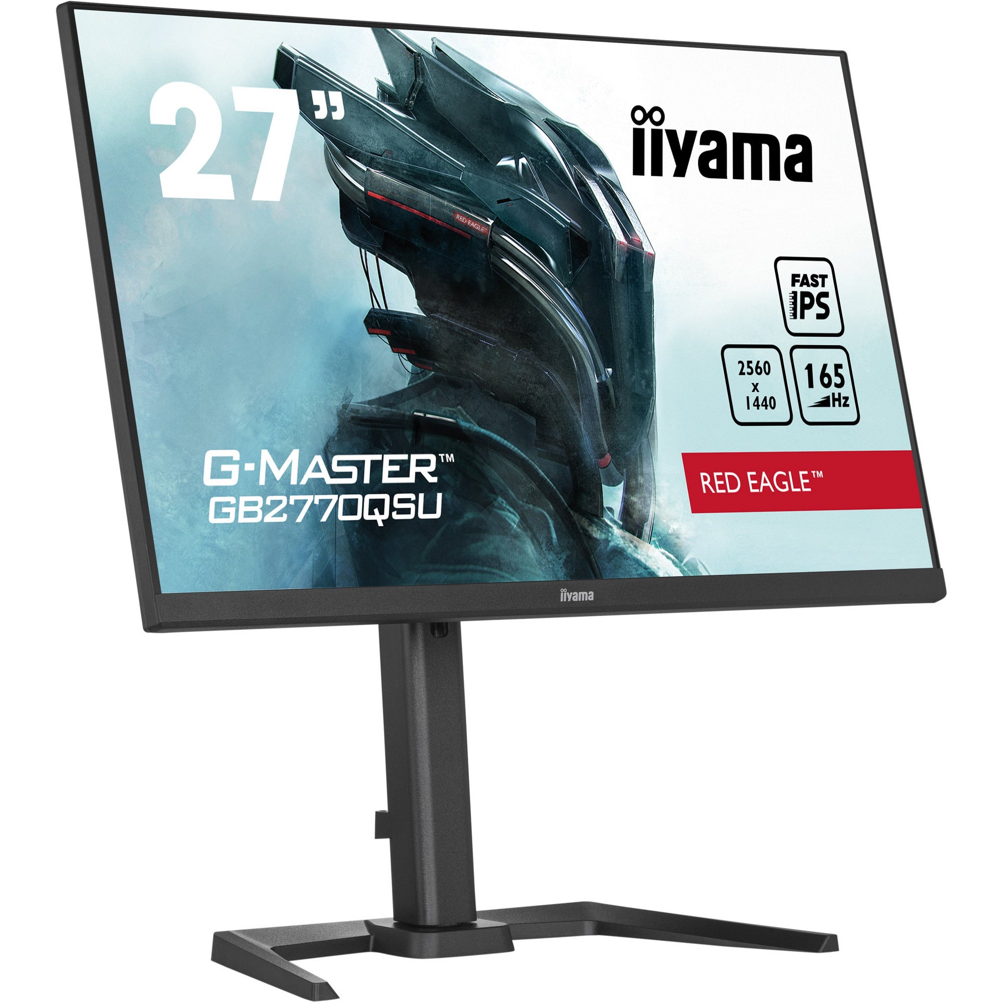 iiyama G-Master GB2770QSU-B5 27" Fast IPS WQHD 2560 x 1400 Red Eagle Gaming Monitor