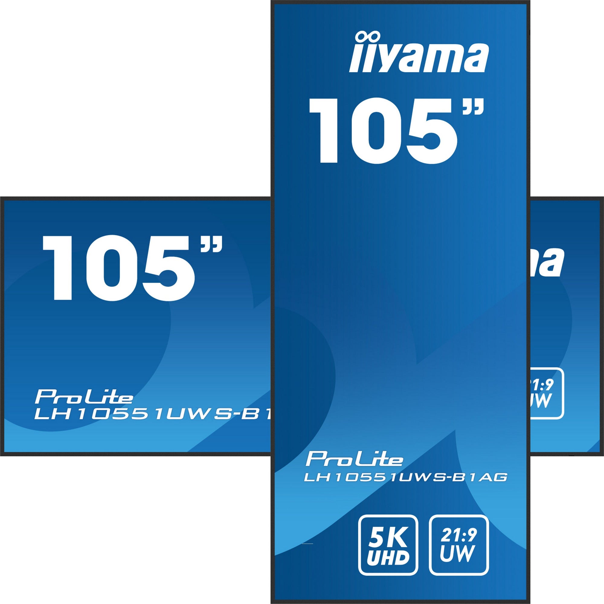 iiyama ProLite LH10551UWS-B1AG 105" IPS LCD 25% Haze 21:9 Ultra-Wide, 5K 5120x2160 24/7 Hour Operation Large Format Display