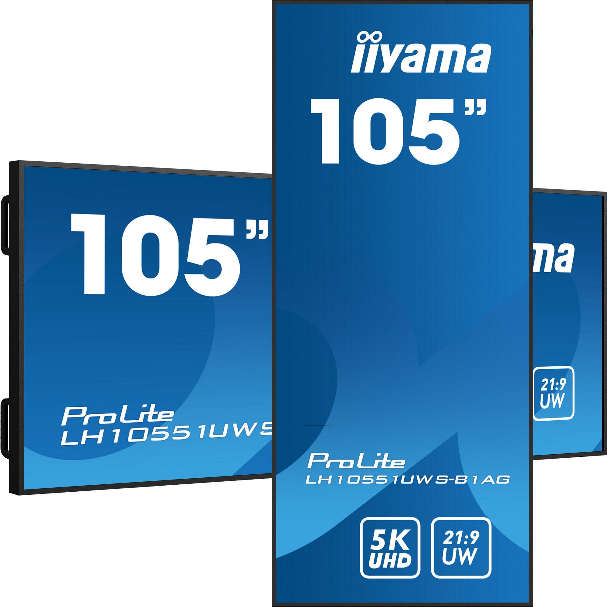 iiyama ProLite LH10551UWS-B1AG 105" IPS LCD 25% Haze 21:9 Ultra-Wide, 5K 5120x2160 24/7 Hour Operation Large Format Display