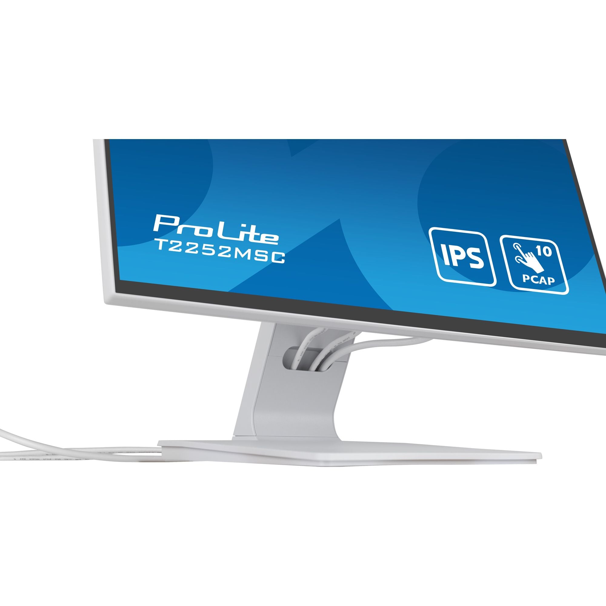 iiyama ProLite T2252MSC-W2 21.5” P-CAP 10pt IPS Touch Screen and Edge-to-Edge Glass in White