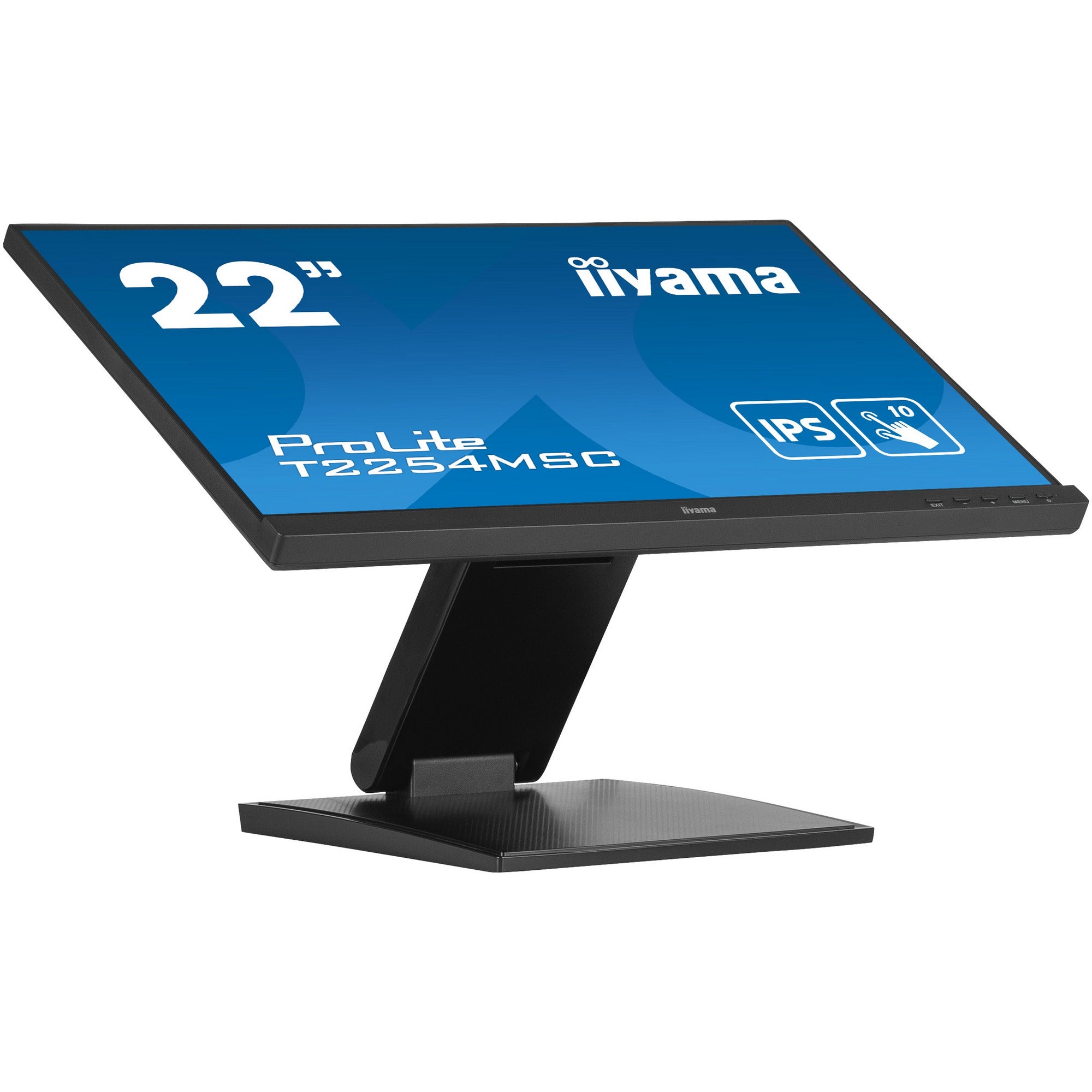 iiyama ProLite T2254MSC-B1AG 10 Point PCAP Touch Screen with Anti Glare Coating and Flexible Stand