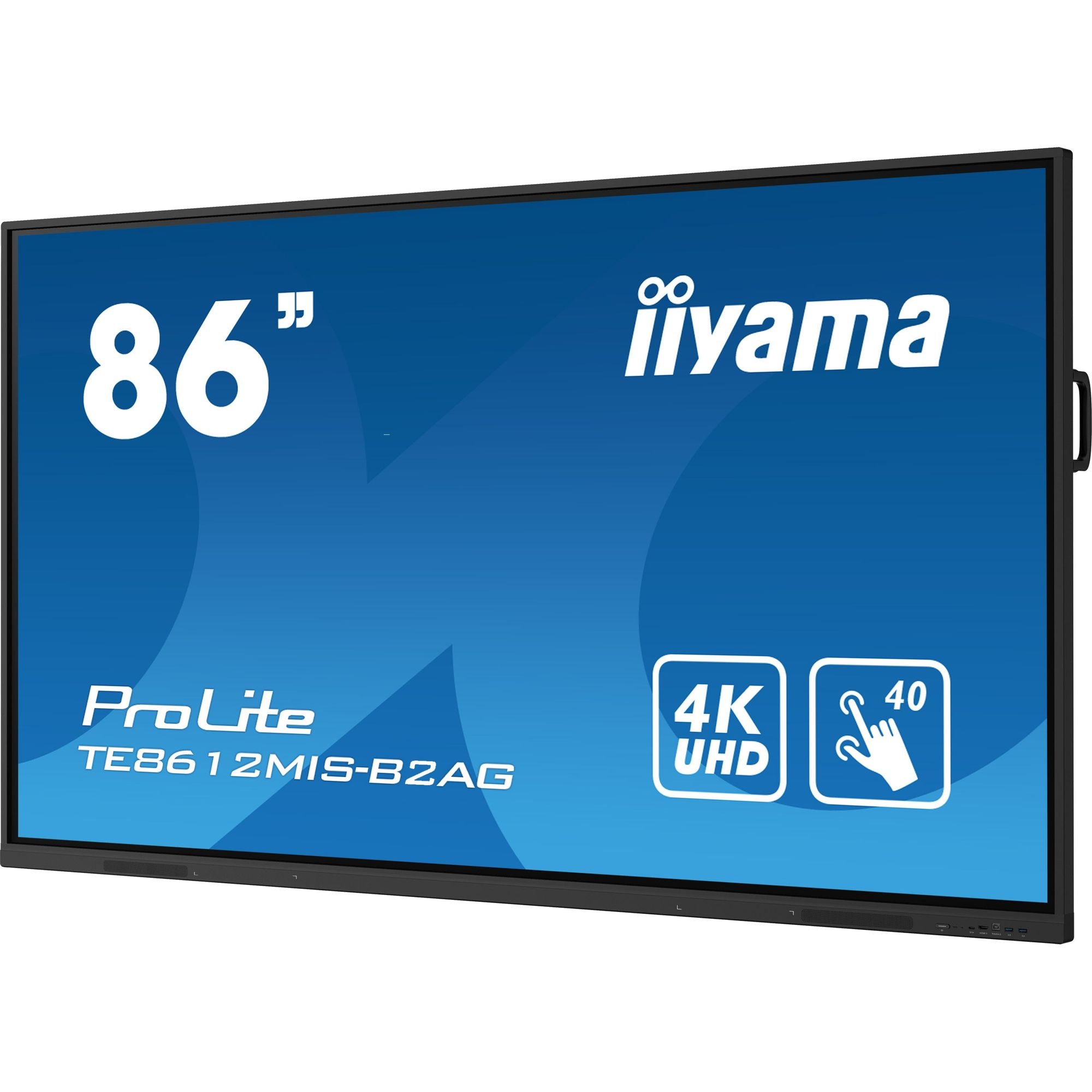 Iiyama ProLite TE8612MIS-B2AG 86" Interactive 4K UHD Touchscreen with User Profiles Software