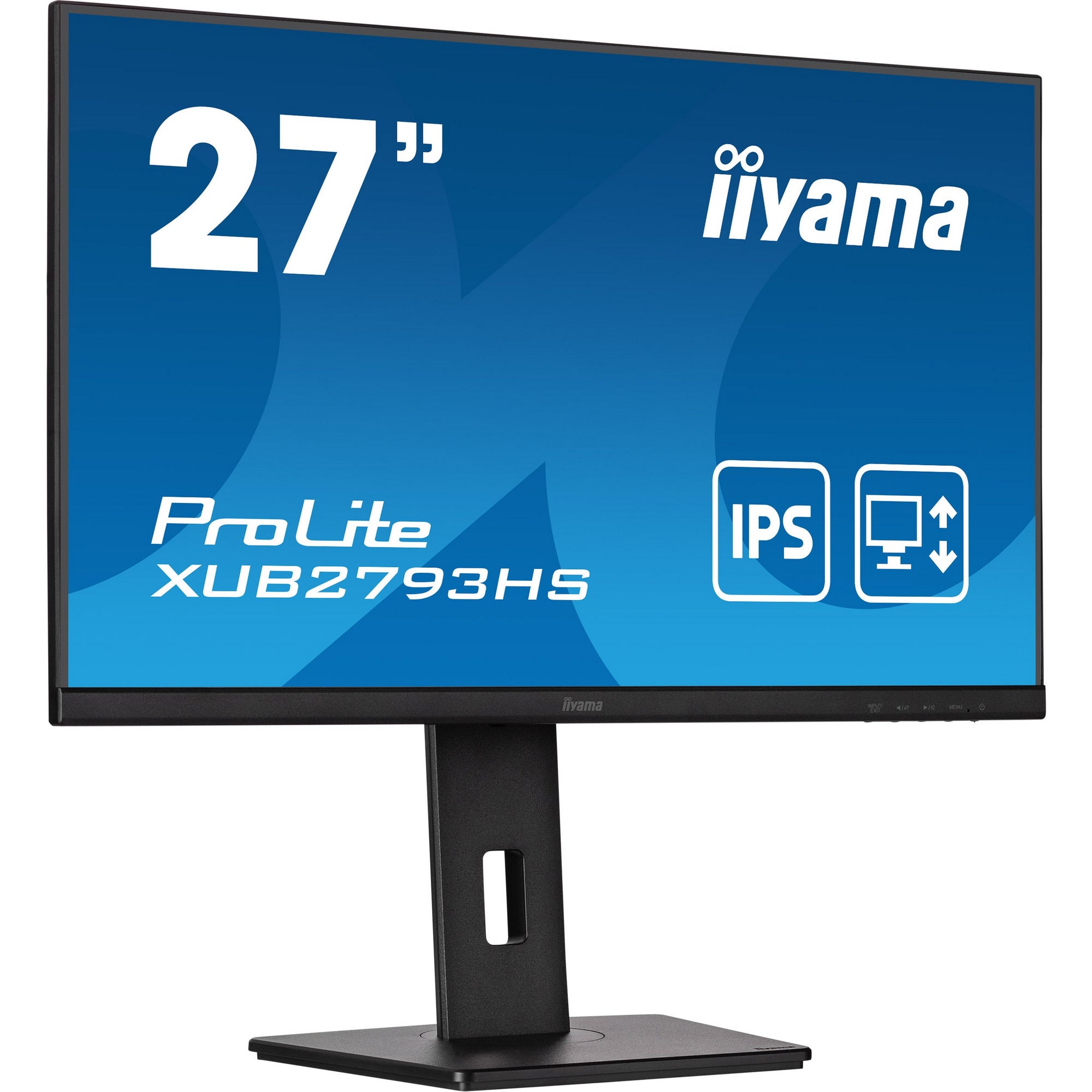 Iiyama ProLite XUB2793HS-B5 27” IPS 3-side Borderless Monitor with Height Adjust Stand