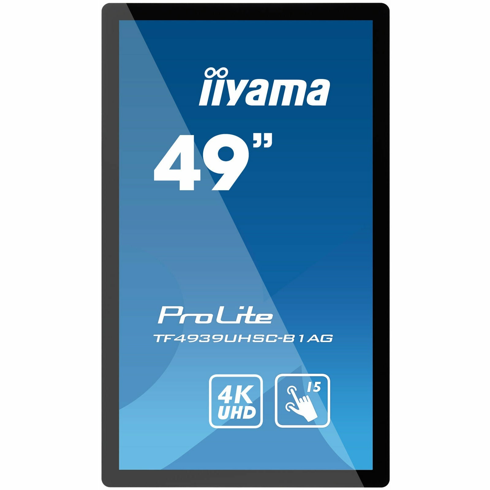 iiyama ProLite TF4939UHSC-B1AG 49" Open Frame IPS 15pt PCAP IPS 4K Touch Screen with Anti Glare
