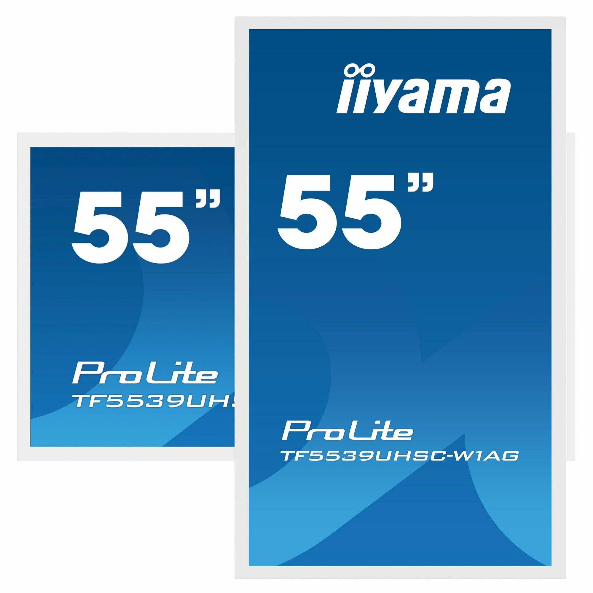 iiyama TF5539UHSC-W1AG 55" IPS 4K PCAP 12pt Touch Open Frame LFD with Anti Glare, White, 24/7 Operation, IPX1 rated