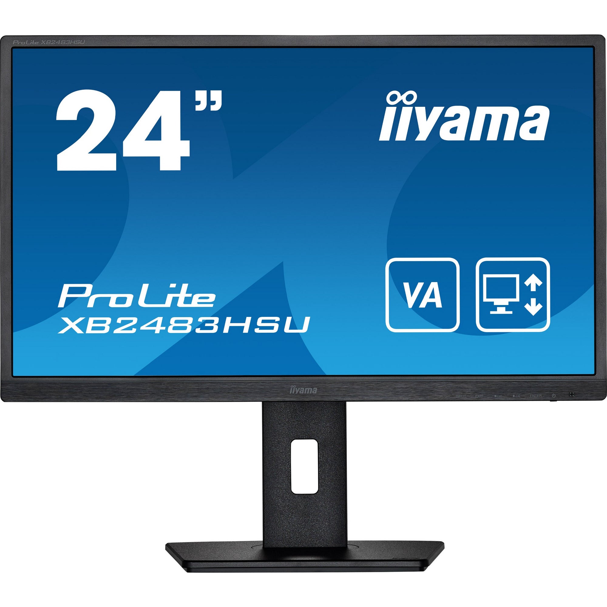 iiyama ProLite XB2483HSU-B5 24" LED Display with Height Adjust Stand