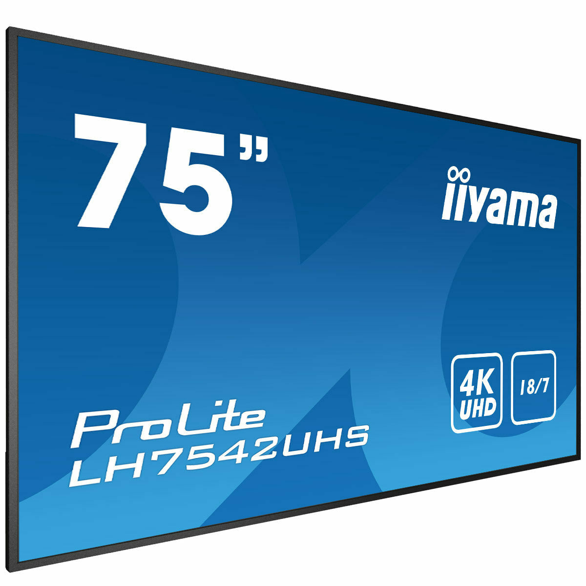 iiyama ProLite LH7542UHS-B3 75" IPS 4K LFD 18/7 with Android 8.0 and iiyama N-sign integrated Signage Platform